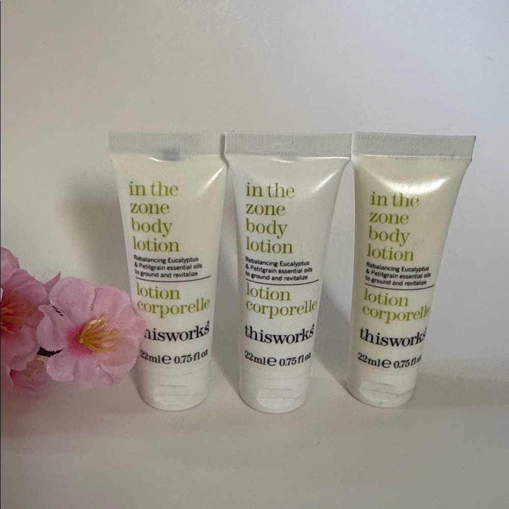 This Works In The Zone Body Lotion Trio set brand new